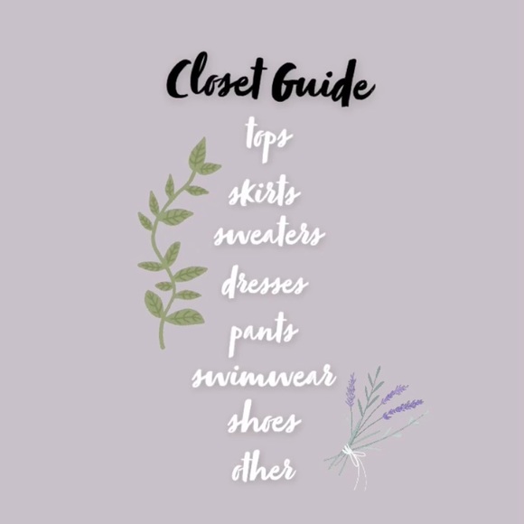 Closet Guide - Picture 1 of 1